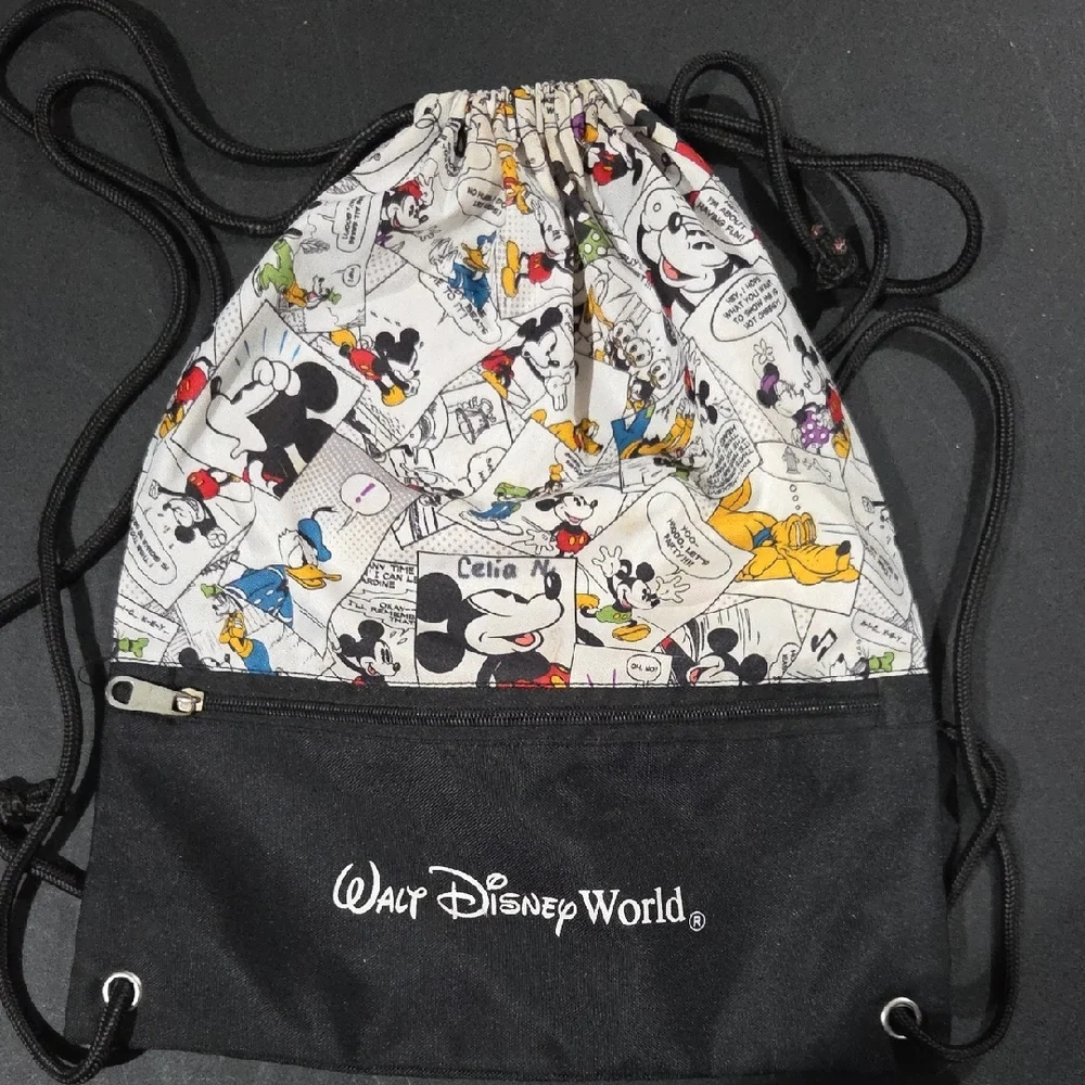 Disney Mickey Mouse Comic Strip Drawstring Bag